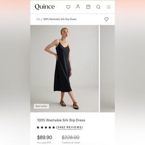 100%Silk Quince Dress